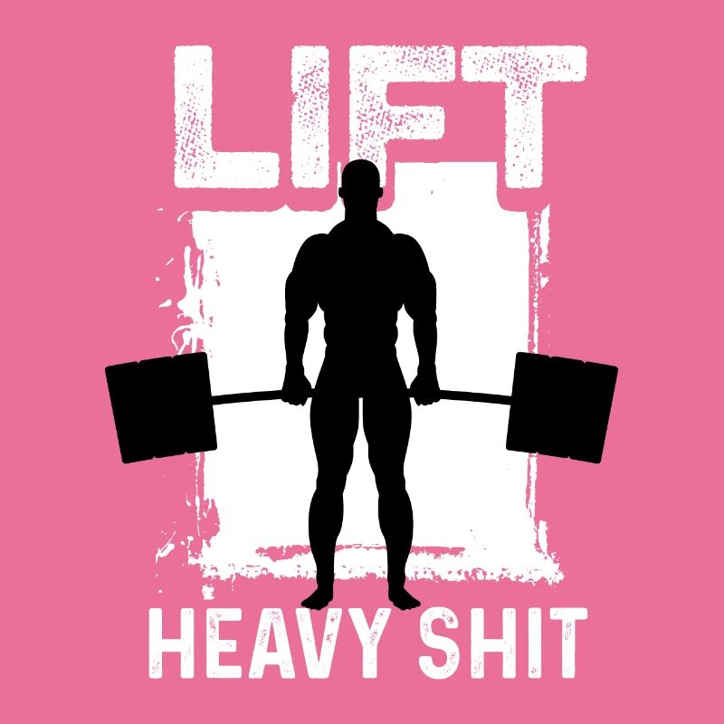 Hebe schwere Scheiße Bodybuilder oder Fitnesstrain