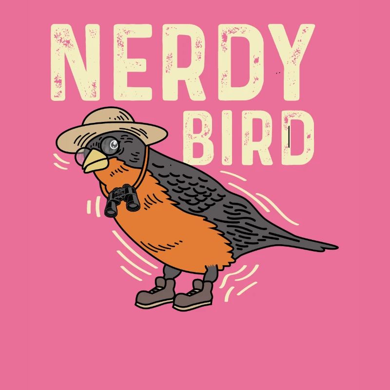 Nerdiger Vogel Smart und Nerd Geschenk
