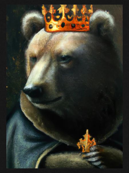 Bär mit Krone
