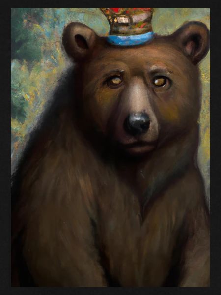 Bär mit Krone