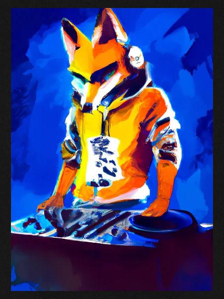 Fox am DJ-Pult