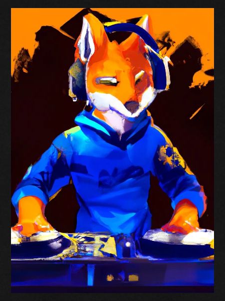 Fox am DJ-Pult