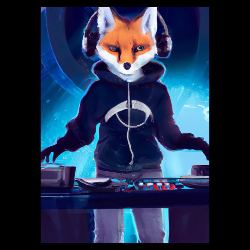 Fox am DJ-Pult