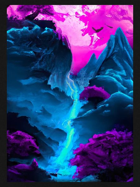 Mystischer Wasserfall