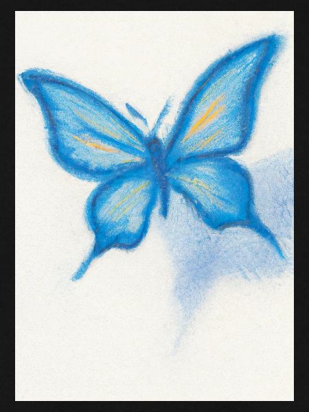 Blauer Schmetterling