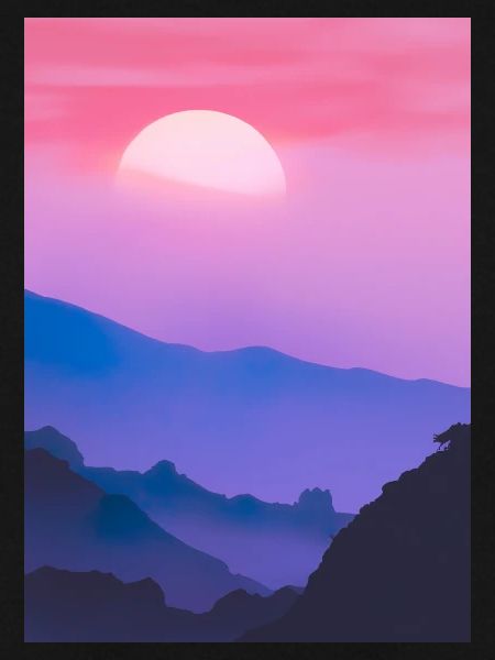 Rosa Sonnenuntergang