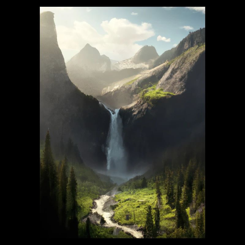 Wasserfall in der Natur