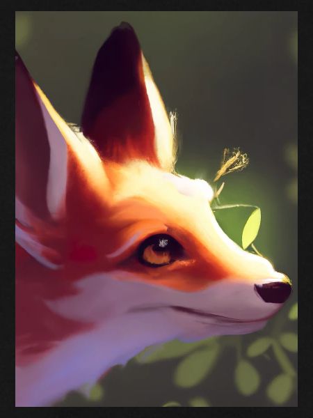 Niedliche Fuchs-Malerei