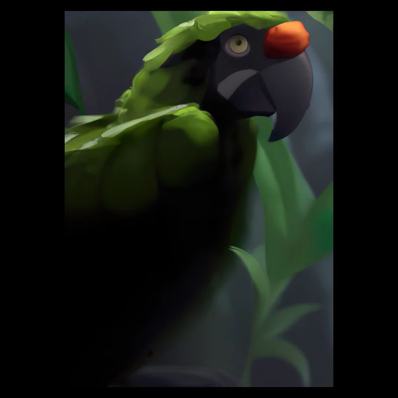 Grüner Dschungelvogel