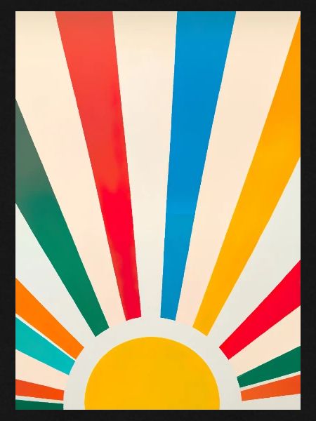 Minimalistische Sonne