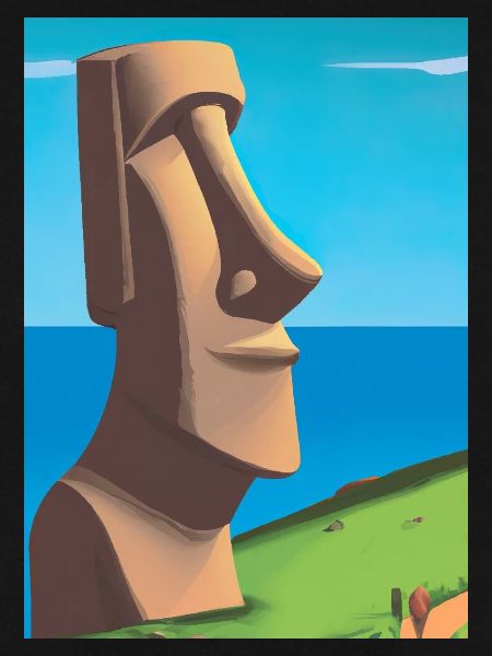 Monumentale Moai-Statuen