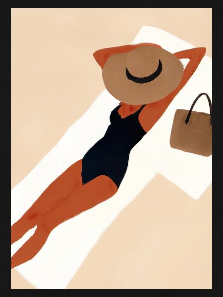 Frauen Sommerhut Bikini
