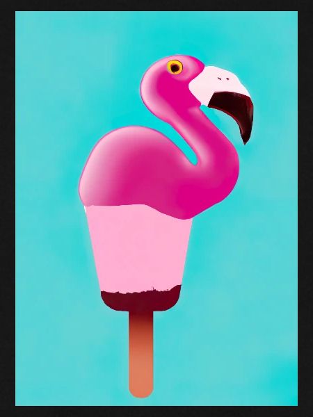 Flamingo-Eiscreme