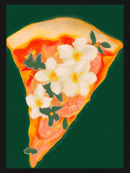 Blümchen-Pizza