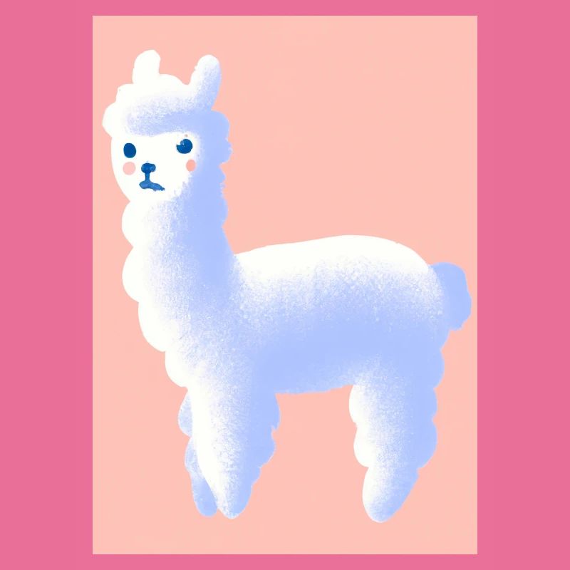 Pastell-Alpaka