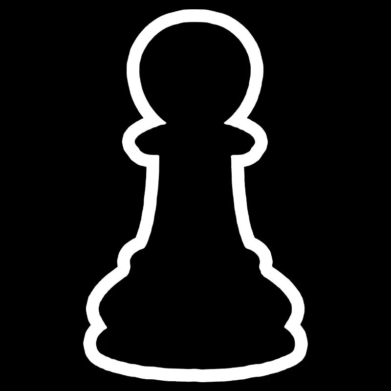 Schwarzer Bauer Schach Schachbauer Schachfigur