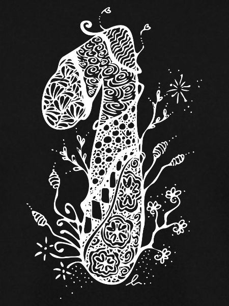 1 zentangle white