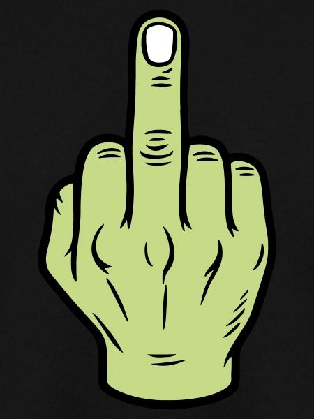 Mittelfinger Hand Symbol