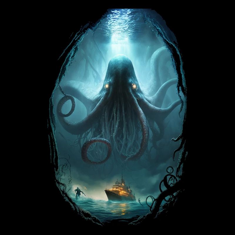 Octopus Octopus Octopus Watercolor Ocean Sea