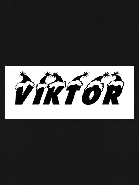 Viktor Silhouette mit Sternmotiven