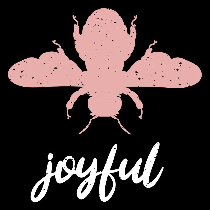 Abeille rose Abeille joyeuse Soyez joyeux