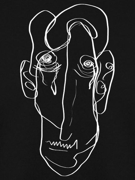 Abstraktes Gesicht