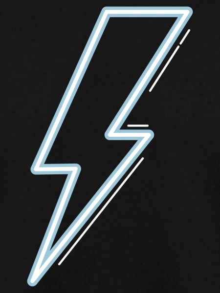 Neon blue flash light