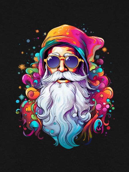 Psychedelischer Weihnachtsmann