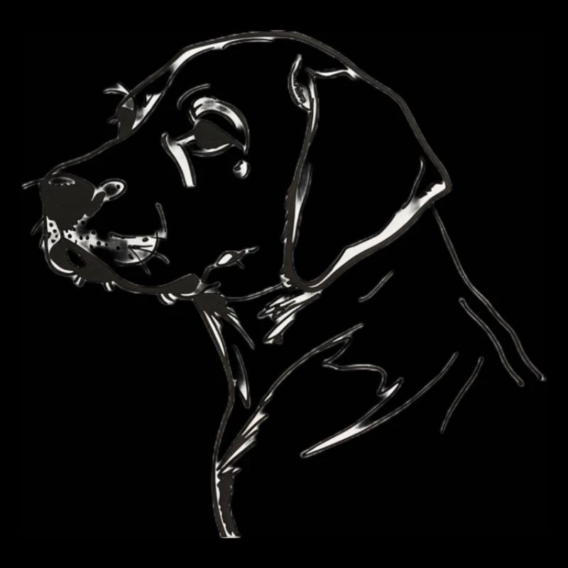 golden retriever line art
