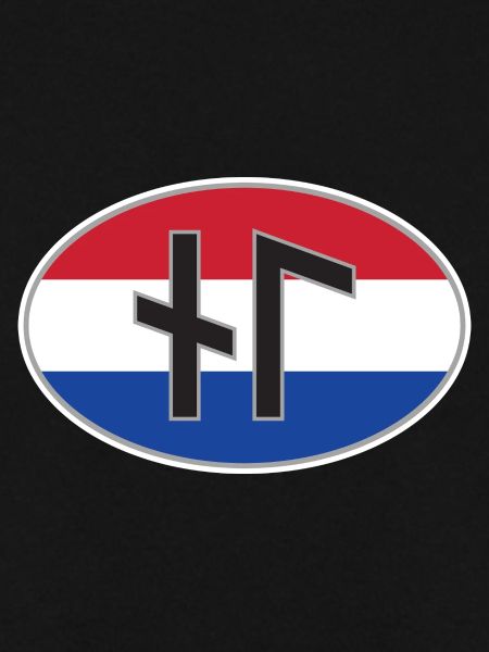 NL (Nederland) Runen-Ländercode-Aufkleber
