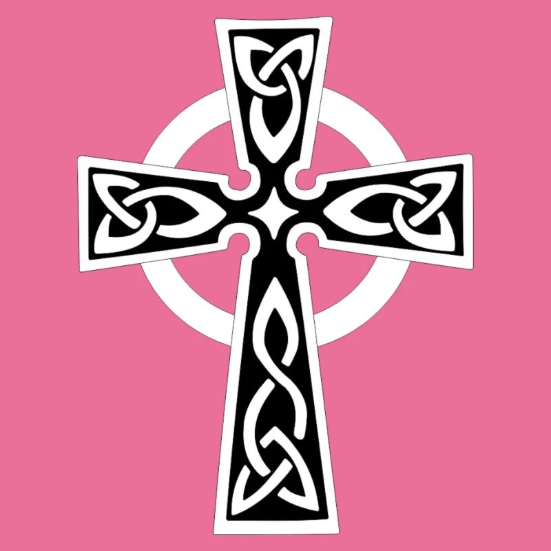 White Celtic or Celtic cross