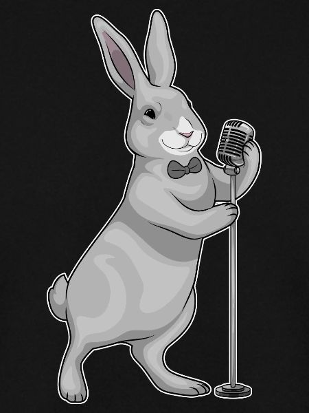 Bunny Singer Microphone Singing