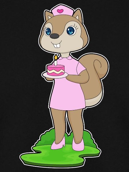 Squirrel Birthday Nurse