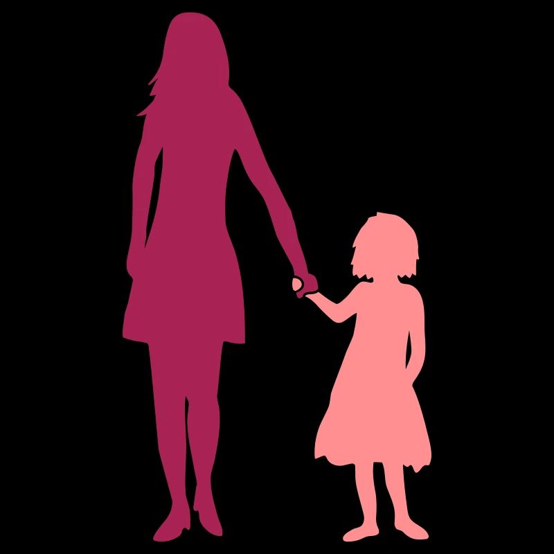 Duo Mädchen Mama
