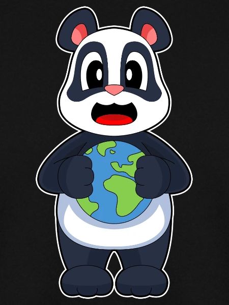 Panda Earth Globe