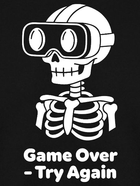 GameOver Skelett VR Motiv