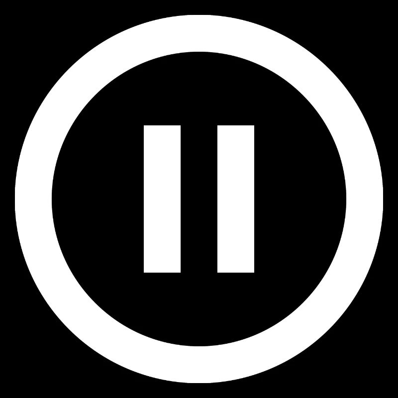 Pause | Symbol | Weiß | Geschenkidee