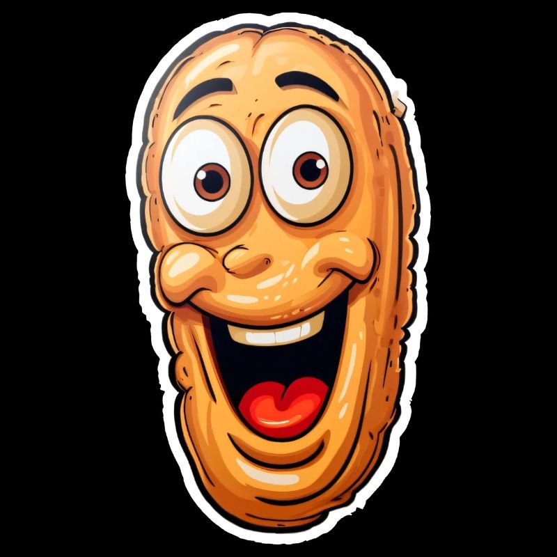 Anime-style peanut