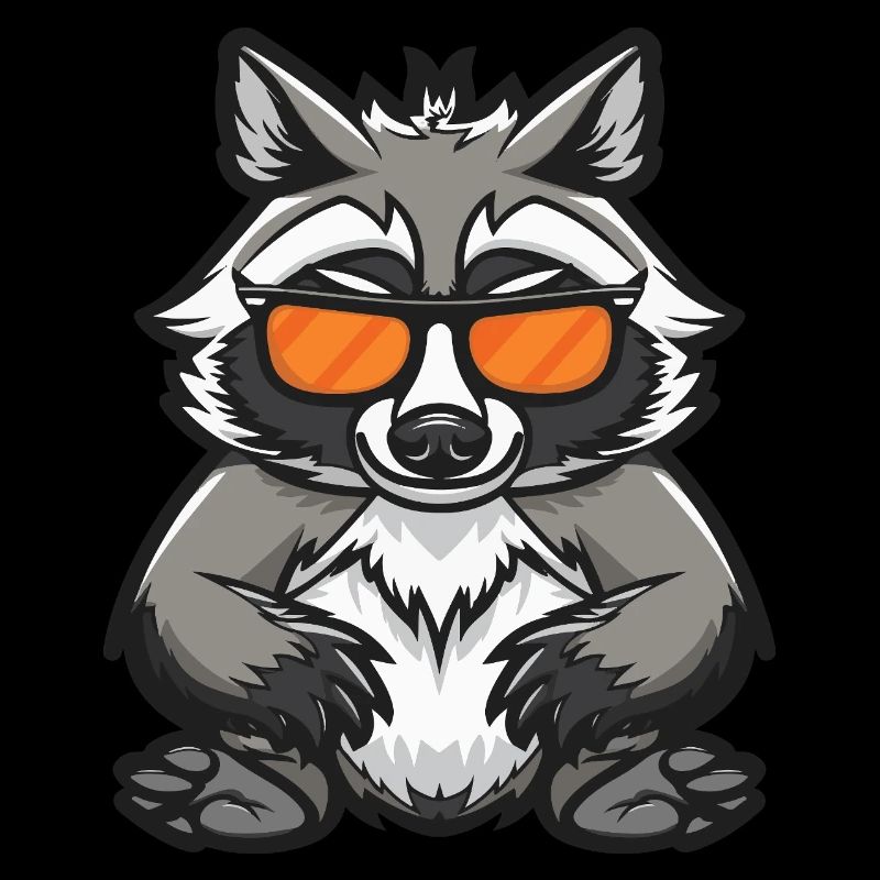 Waschbär Cool Tier