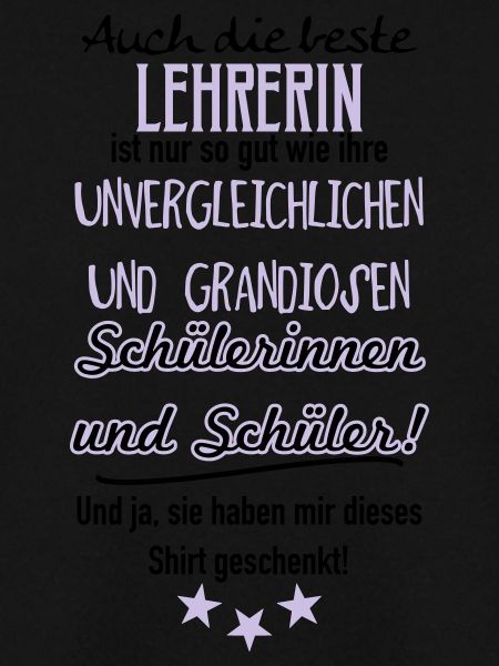 Beste Lehrerin Shirt