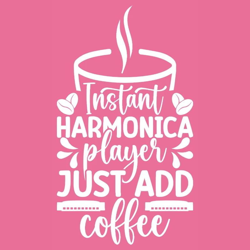 Harmonica Musican Instant Player Just Coffee