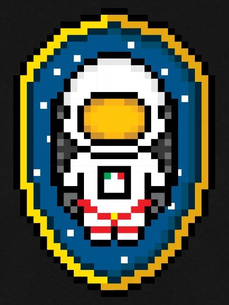 Astronaut Badge (Pixel art/Space-Badge)