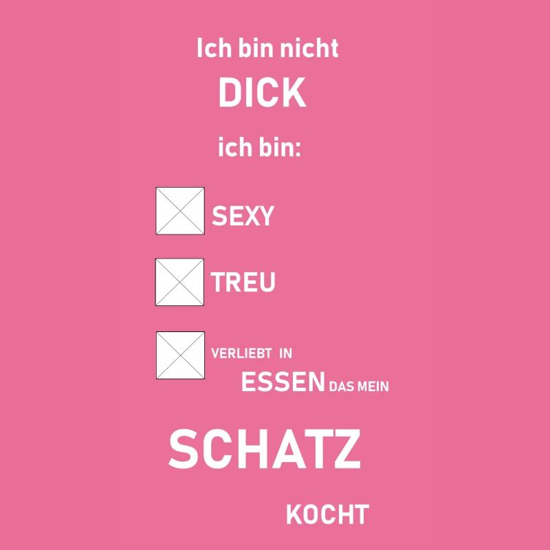ich bin nicht dick