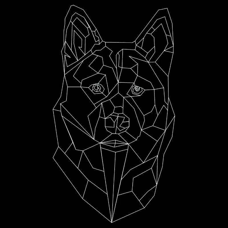 husky lineart