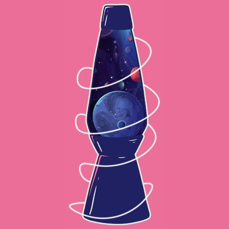 Retro Space Chic : Planètes de lampe à lave