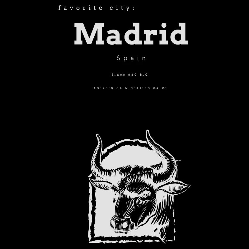 Coordonnées de la mémoire de la ville préférée de Madrid
