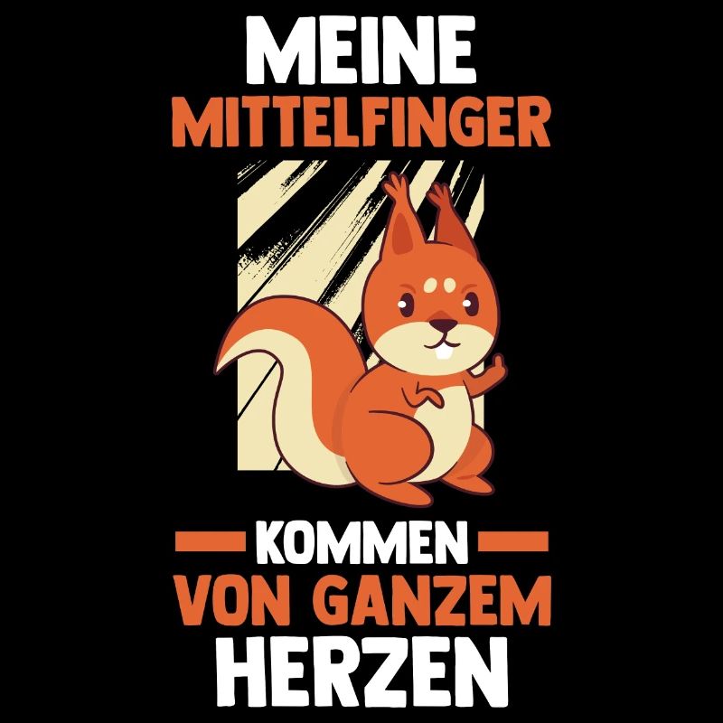Eichhörnchen Mittelfinger