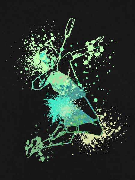 Splash Badminton player