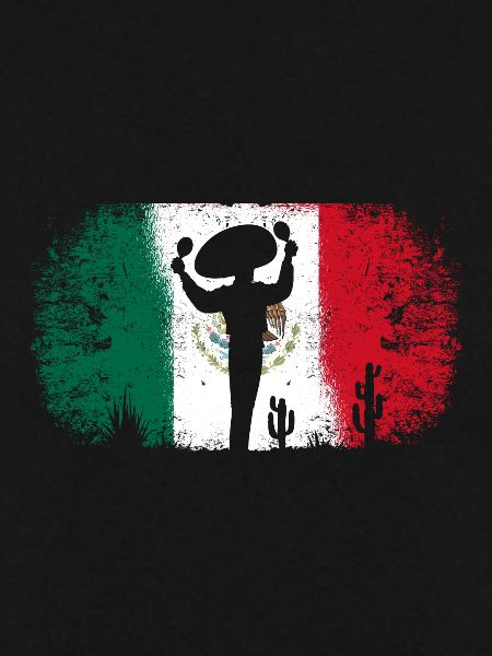 Mexican Flag Maracas Player