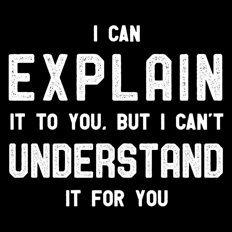 I Can Explain But I Can't Understand It For You